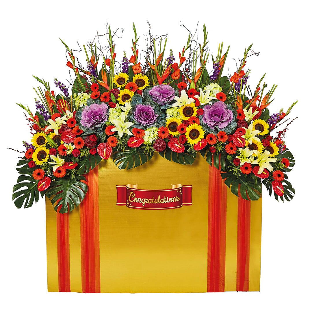 Congratulatory Flower Stand - Grand Celebrations!