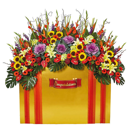 Congratulatory Flower Stand - Grand Celebrations!