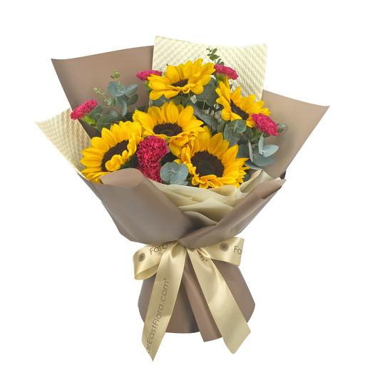 Sunflower Bouquet For Graduation, Bouquet for Birthdays