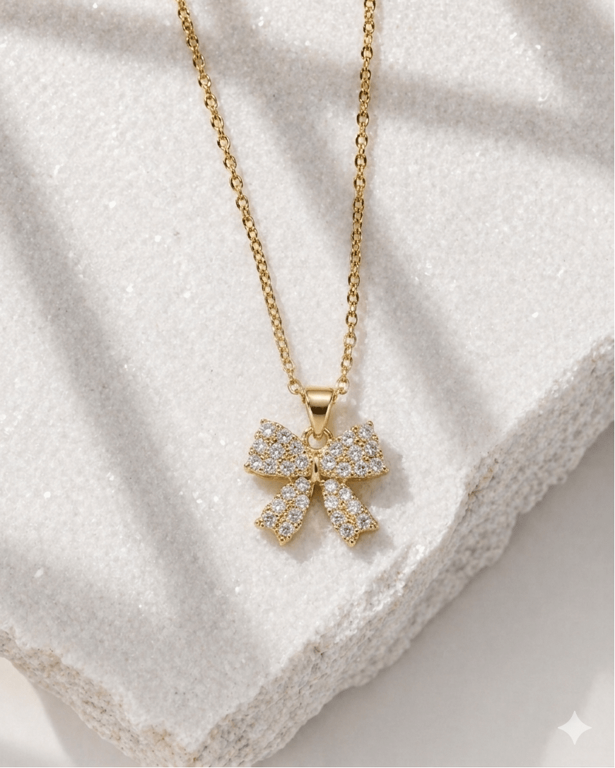 Lumière Bow Necklace (18 - 20cm)