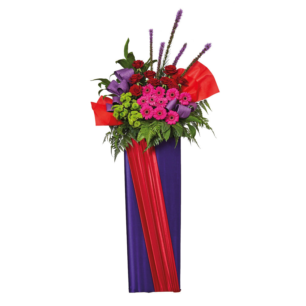 Congratulatory Flower Stand - Success And Luck | Far East Flora Malaysia