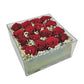 Minimalist Red Rose Acrylic Box