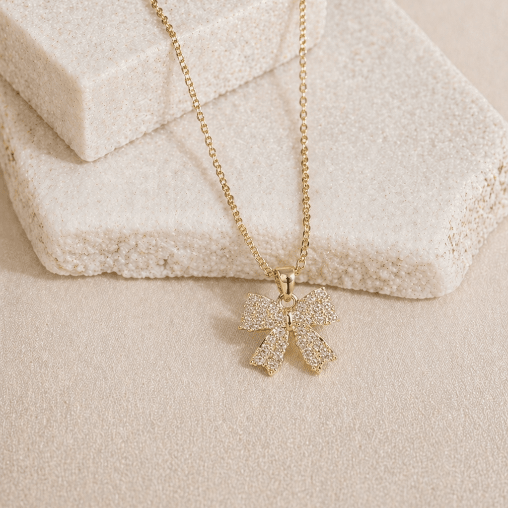 Lumière Bow Necklace (18 - 20cm)