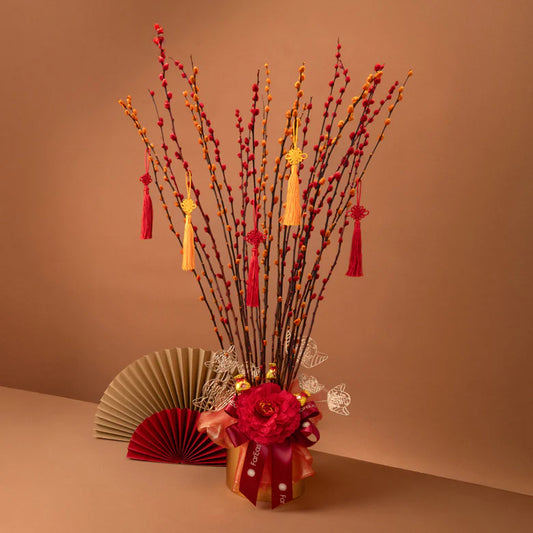 Ascending Prosperity Pussy Willows – Table Flower