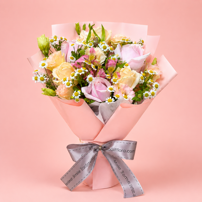 MD08 Loving Haven - Rose & Chamomile Flower Bouquet