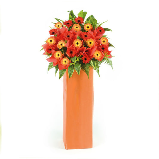 Congratulatory flower stand Far East Flora Malaysia. No 1 online flower seller