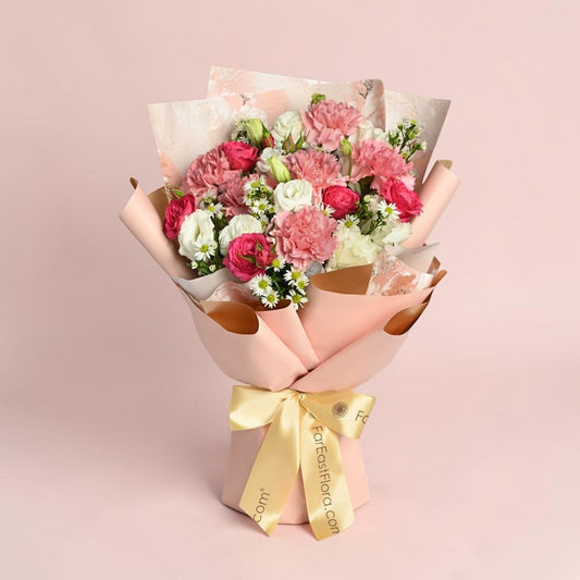 MD03 The Guiding Light - Carnation & Rose Flower Bouquet