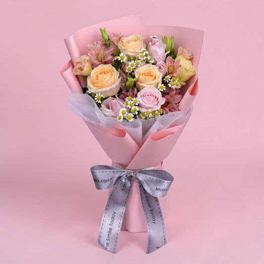 MD08 Loving Haven - Rose & Chamomile Flower Bouquet