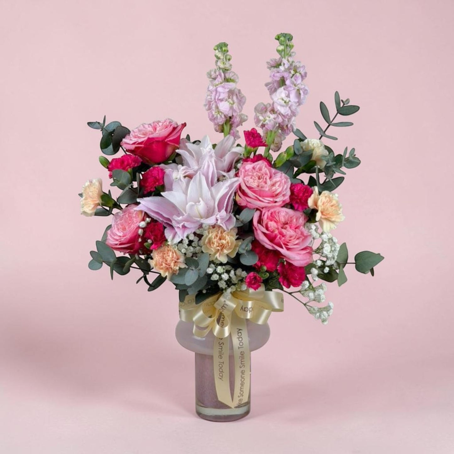 MD15 Wholehearted - Roselily & Roses Table Flower