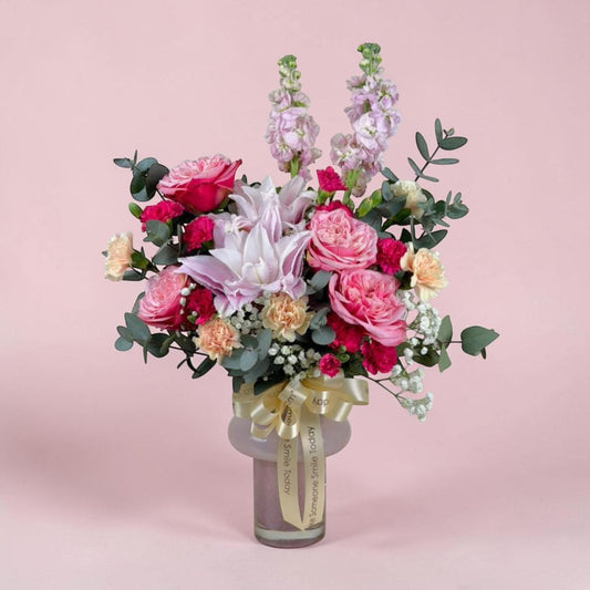 MD15 Wholehearted - Roselily & Roses Table Flower