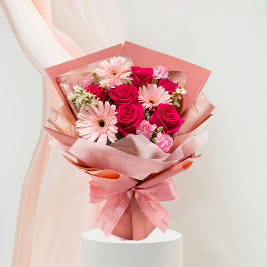 MYMDG05 Roses, Gerberas Bouquet | Mother's Day Gift Far East Flora Malaysia