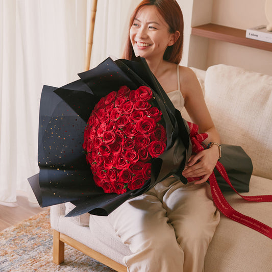 VDA16 A Sky Full Of Stars - Flower Bouquet (99 Roses)