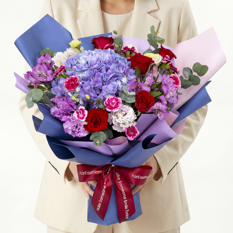 Violet Grandeur - Flower Bouquet