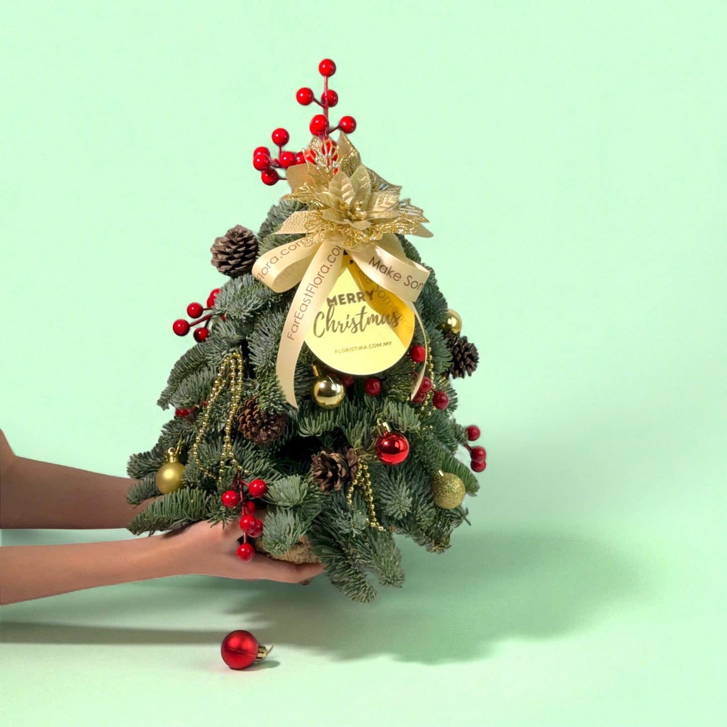 Mini Christmas Tree with Decoration - 30cm