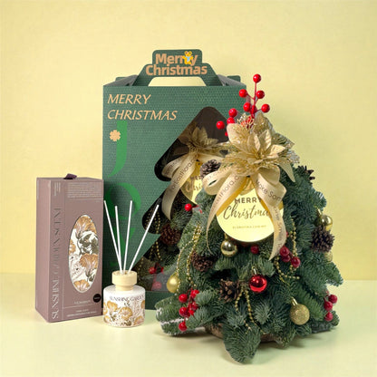 Mini Christmas Tree with Decoration (30cm) Reed Diffuser Gift Set