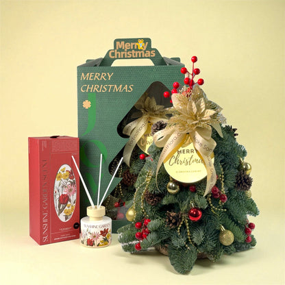 Mini Christmas Tree with Decoration (30cm) Reed Diffuser Gift Set