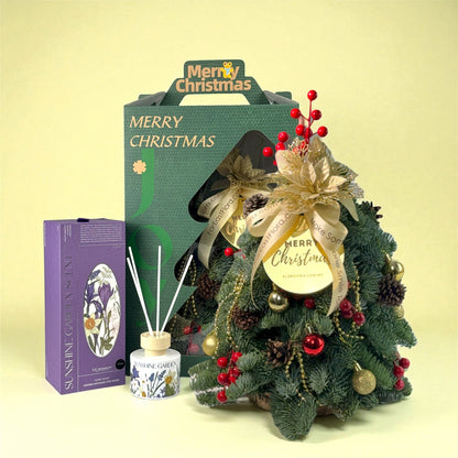 Mini Christmas Tree with Decoration (30cm) Reed Diffuser Gift Set