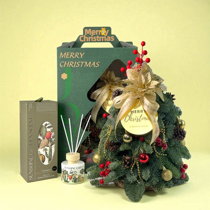Mini Christmas Tree with Decoration (30cm) Reed Diffuser Gift Set
