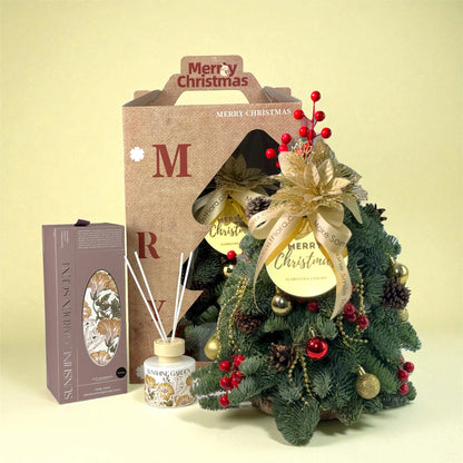 Mini Christmas Tree with Decoration (30cm) Reed Diffuser Gift Set