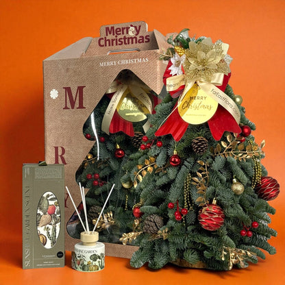 Mini Christmas Tree with Decoration (50cm) Reed Diffuser Gift Set