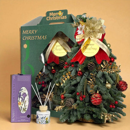 Mini Christmas Tree with Decoration (50cm) Reed Diffuser Gift Set
