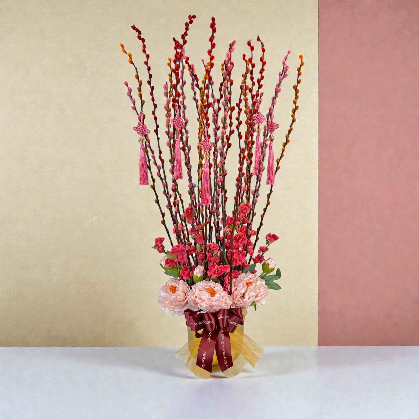 Blush Harmony Pussy Willows – Table Flower