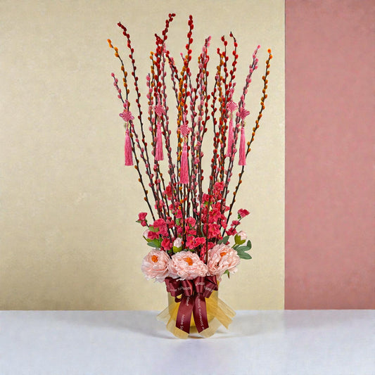 Blush Harmony Pussy Willows – Table Flower