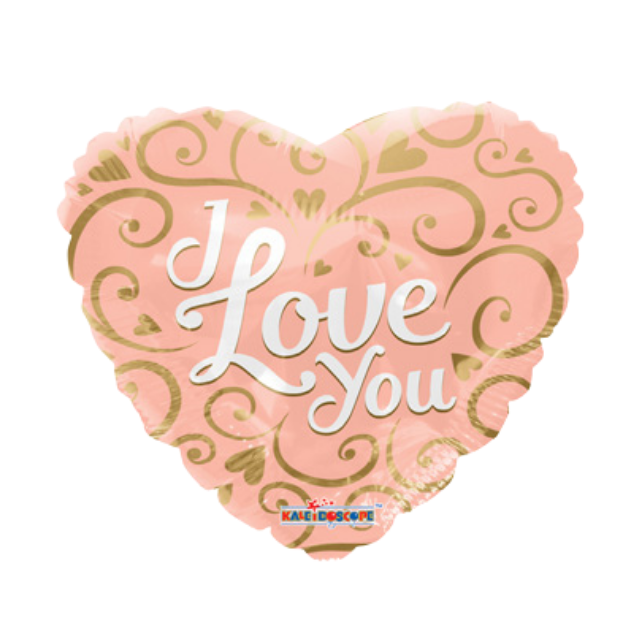Products Balloon 18" - I Love You & Light Pink Background | Far East Flora Malaysia