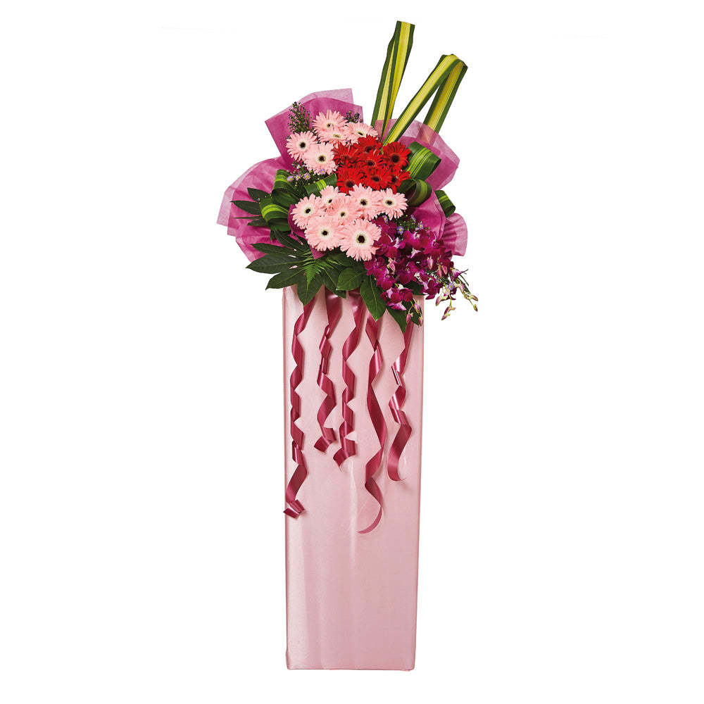 Congratulatory Flower Stand - Glorious Achievement | Far East Flora Malaysia