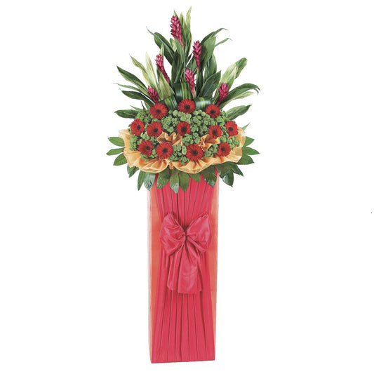 Congratulatory Flower Stand - Blooms of Prosperity  | Far East Flora Malaysia