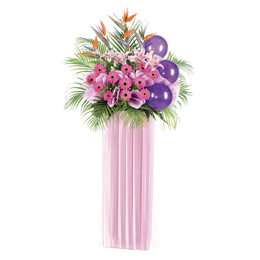 Congratulatory Flower Stand - Wondrous Attainment | Far East Flora Malaysia