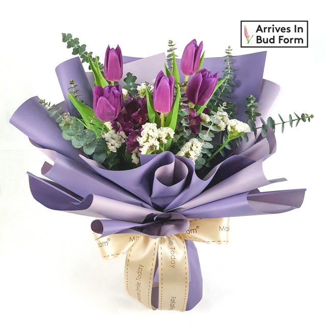 Fantasy – Purple Tulip Bouquet | Far East Flora Malaysia 